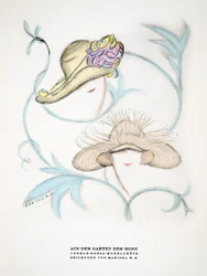 Advertisement for Hats by Conrad Sonja, from Styl, published 1922