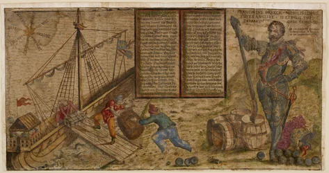 An Illustrated Broadside Celebrating Francis Drake
