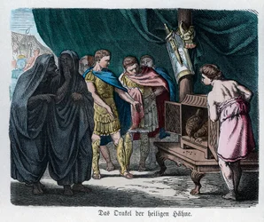 Ancient History. Rome. Oracle of the Sacred Cocks