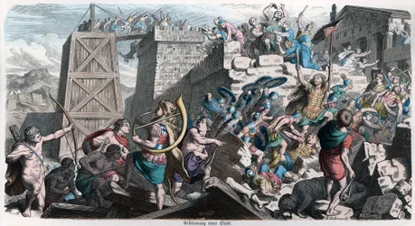 Ancient History. Rome. Romans Assaulting a City