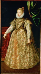 Anna Katharina Gonzaga, Second Wife of Archduke Ferdinand II of Tyrol, in Her Wedding Dress