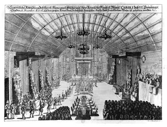 Banquet in the Römer Hall at Frankfurt am Main, in honour of the coronation of Charles VI (1685-1740) on 22nd December 1711