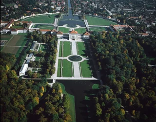 Baroque Art: Aerial View of Nymphenburg Park