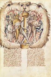 Belial and the Demons, from the “Proces de Belial de J. de Therano” by Antonius Ruttel de Parmenchingen, 1450