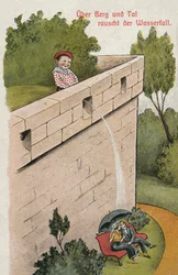 Boy Urinating on a Courting Couple