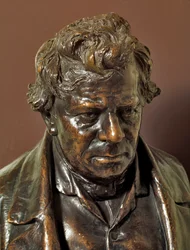 Bust of Bronze by German Physicist George Simon Ohm (1787-1854)