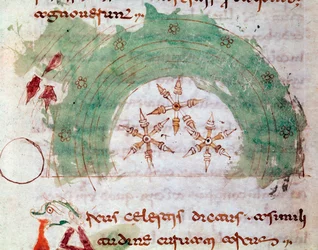 Celestial arch (Miniature, 9th century)