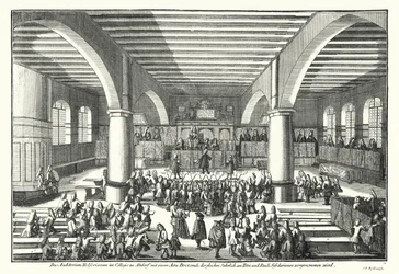 Ceremony awarding a doctorate at the University of Altdorf, Bavaria