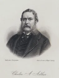 Chester A Arthur, American politician and 21st President of the United States