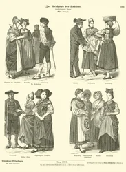 Costumes from Alsace, 19th Century