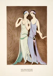 Die Freundinnen, Dresses by Kuhnen, from Styl, pub. 1922
