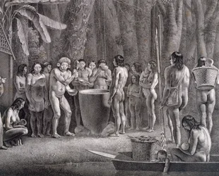 Drinking festival of the Coroados tribe, c.1835-50