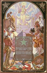 Esperanto brings peace to nations, postcard