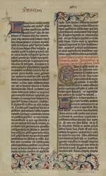 Facsimile of Johannes Gutenberg