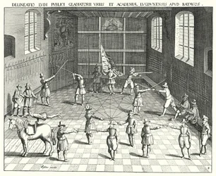 Fencing hall at the University of Leiden