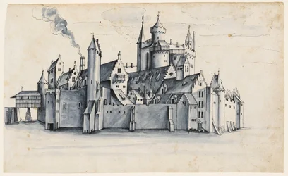 Fortified Town Surrounded by Water