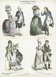 French and German Costumes, Late 18th Century