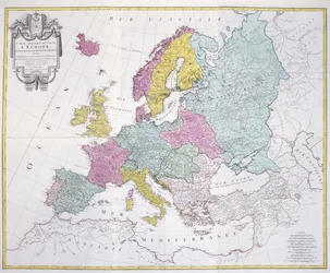 General Map of the whole of Europe, divided into its main countries, 1782