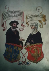 Georg Fugger and His Wife Regina Imhoff, from Geheim Ehrenbuch des Fuggerschen Geschlechts