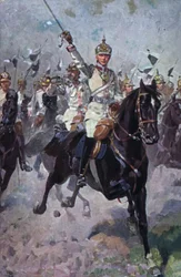 German Cavalry Making a Charge