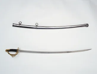 German cavalry sword and scabbard, Orange Free State Artillery, South Africa