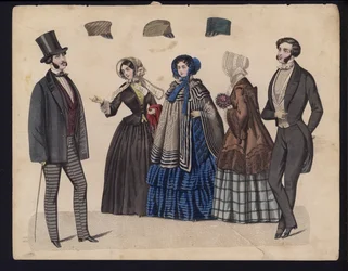 German fashion plate, mid 19th century