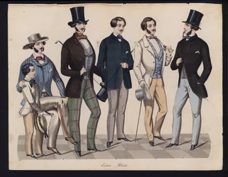 German fashion plate, mid 19th century