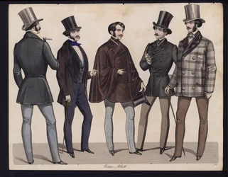 German Fashion Plate, Mid 19th Century