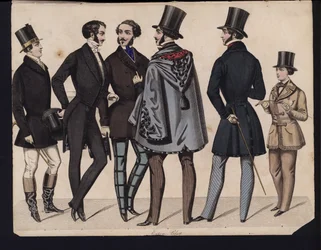 German fashion plate, mid 19th century