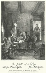 German philosopher and dramatist discussing religion with Moses Mendelssohn and Johann Kaspar Lavater