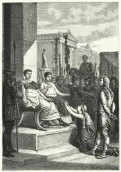 Germanic captives before the Roman Emperor