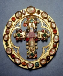 Gold Cross and German Manufacture Stones