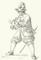 Grenadier with a hand grenade