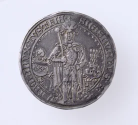 Guildiner (taler) of Sigismund (1439-96) Count of Tirol, Hall Mint, 1486 (obverse)
