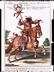 Harlequin on Horseback