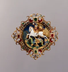Hat Agrafe featuring St. George