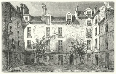 Home of French playwright Jean Racine on the Rue du Marais in Paris