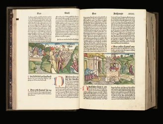 Illuminated copy of the 9th edition of the Bible in German, Anton Koberger, Nuremberg, 1483