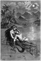 Illustration for The Little Mermaid from Fairy Tales by Hans Christian Andersen, 1869