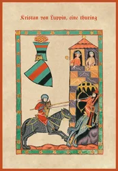 Illustration from a medieval songbook
