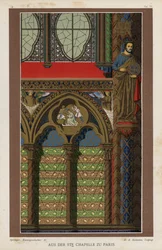 Interior detail from the Sainte-Chapelle, Paris, France