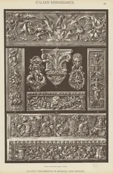 Italian Renaissance, Plastic Ornaments in Marble and Bronze