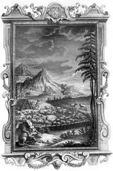 Jacob, the Faithful Shepherd, protecting his flock of sheep from the attack by wolves, 1731