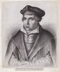 Johannes Bugenhagen (Doctor Pomeranus), German priest and theologian who introduced the Protestant Reformation to Pomerania and Denmark