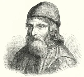 Johannes Trithemius, German Benedictine abbot and polymath (engraving)