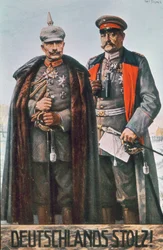 Kaiser Wilhelm II and Field Marshal Hindenburg