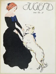 Lady with a Greyhound