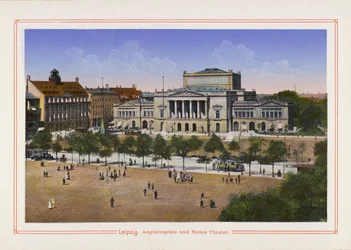 Leipzig, Augustusplatz und Neues Theater
