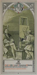 Lucas Cranach painting a portrait of Joachim I Nestor, Elector of Brandenburg, 1906
