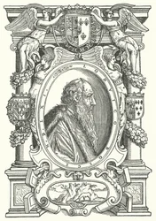 Ludovico Dolce, Italian author, theorist of painting and humanist (engraving)